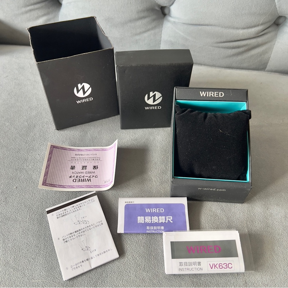 WIRED Watch Box with Papers plus Outer Box